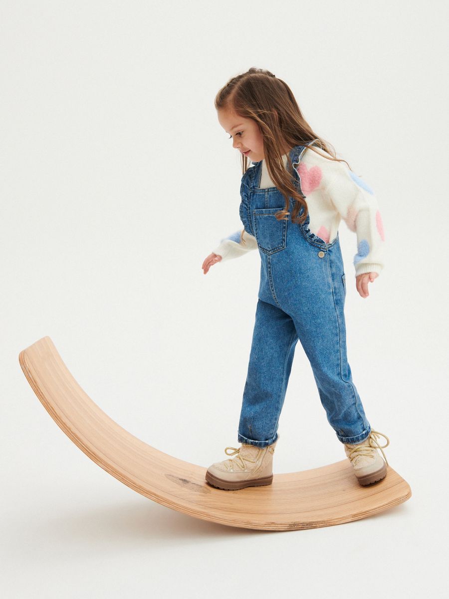 Denim dungarees with ruffle details - blue jeans - RESERVED - 5