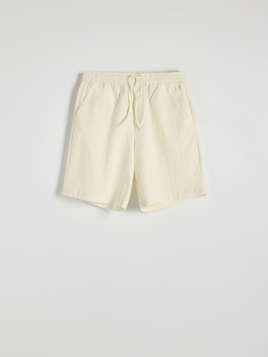 Loose shorts with tie detail - cream - RESERVED - 6