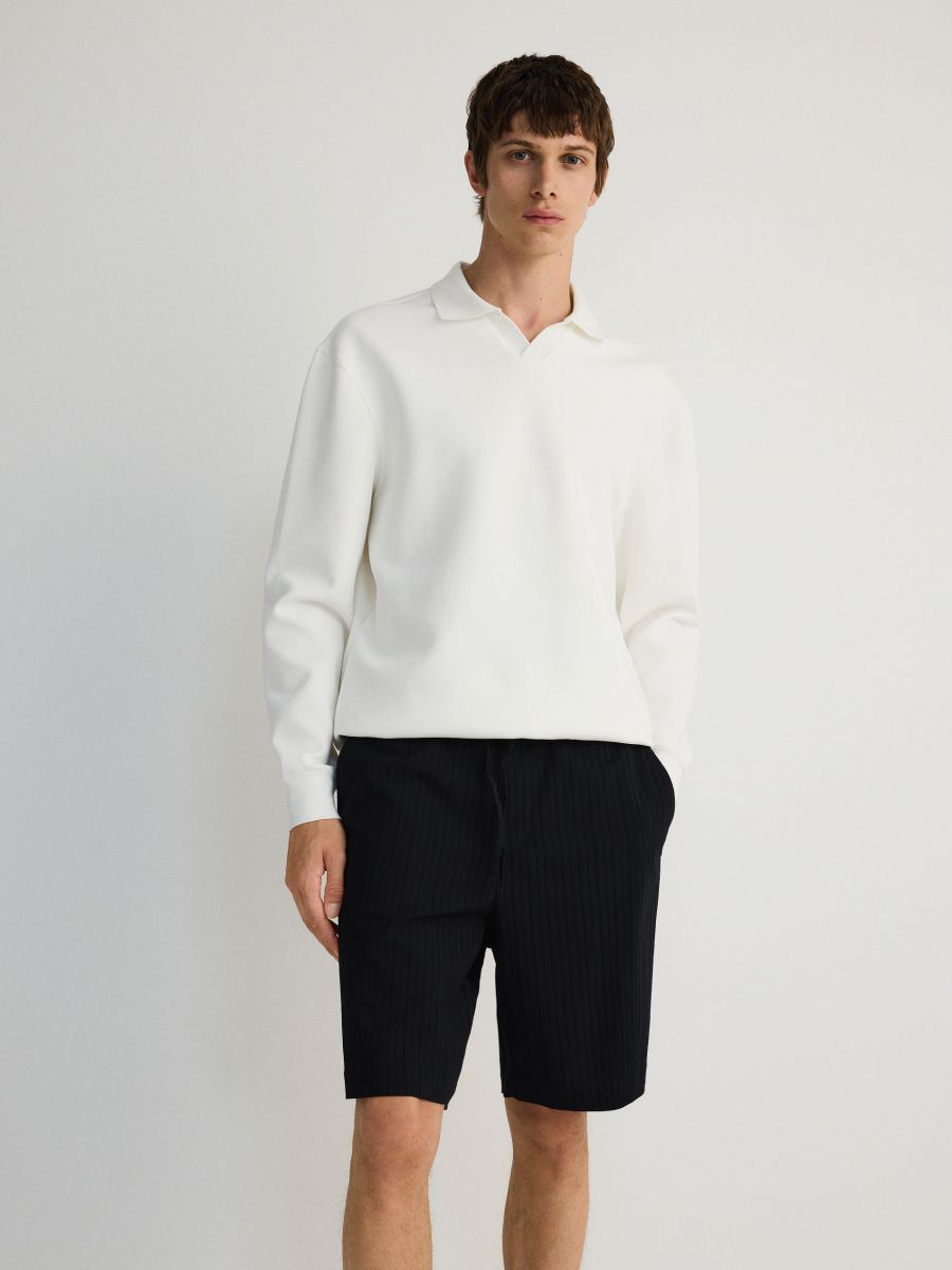 Loose shorts with tie detail - black - RESERVED - 5