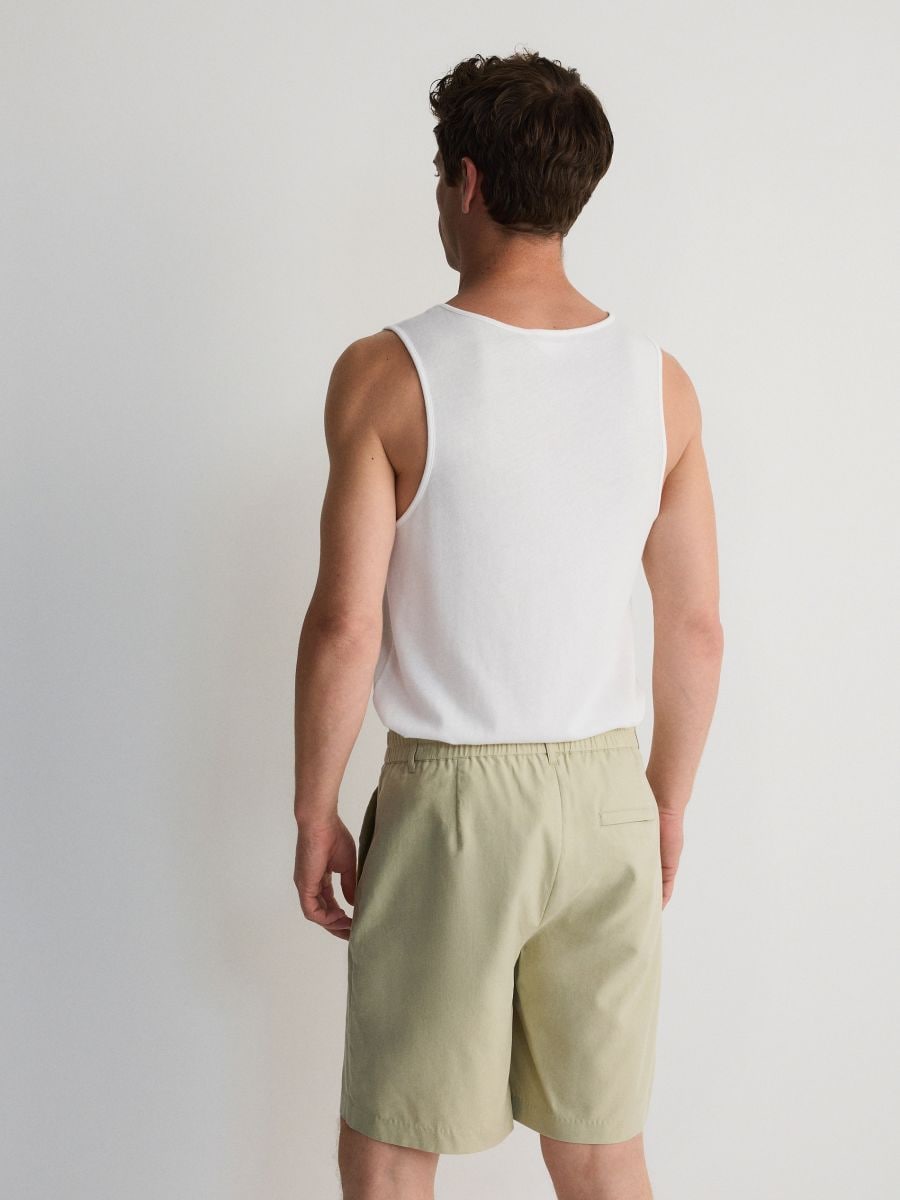 Relaxed jogger shorts - light green - RESERVED - 2