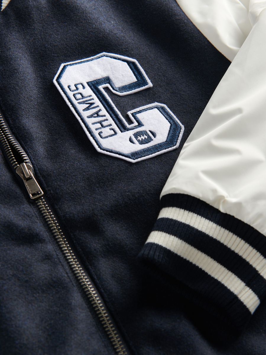 Insulated bomber jacket - navy - RESERVED - 4