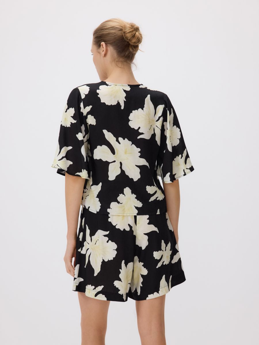 Bluse mit Bindedetail - bunt - RESERVED - 4
