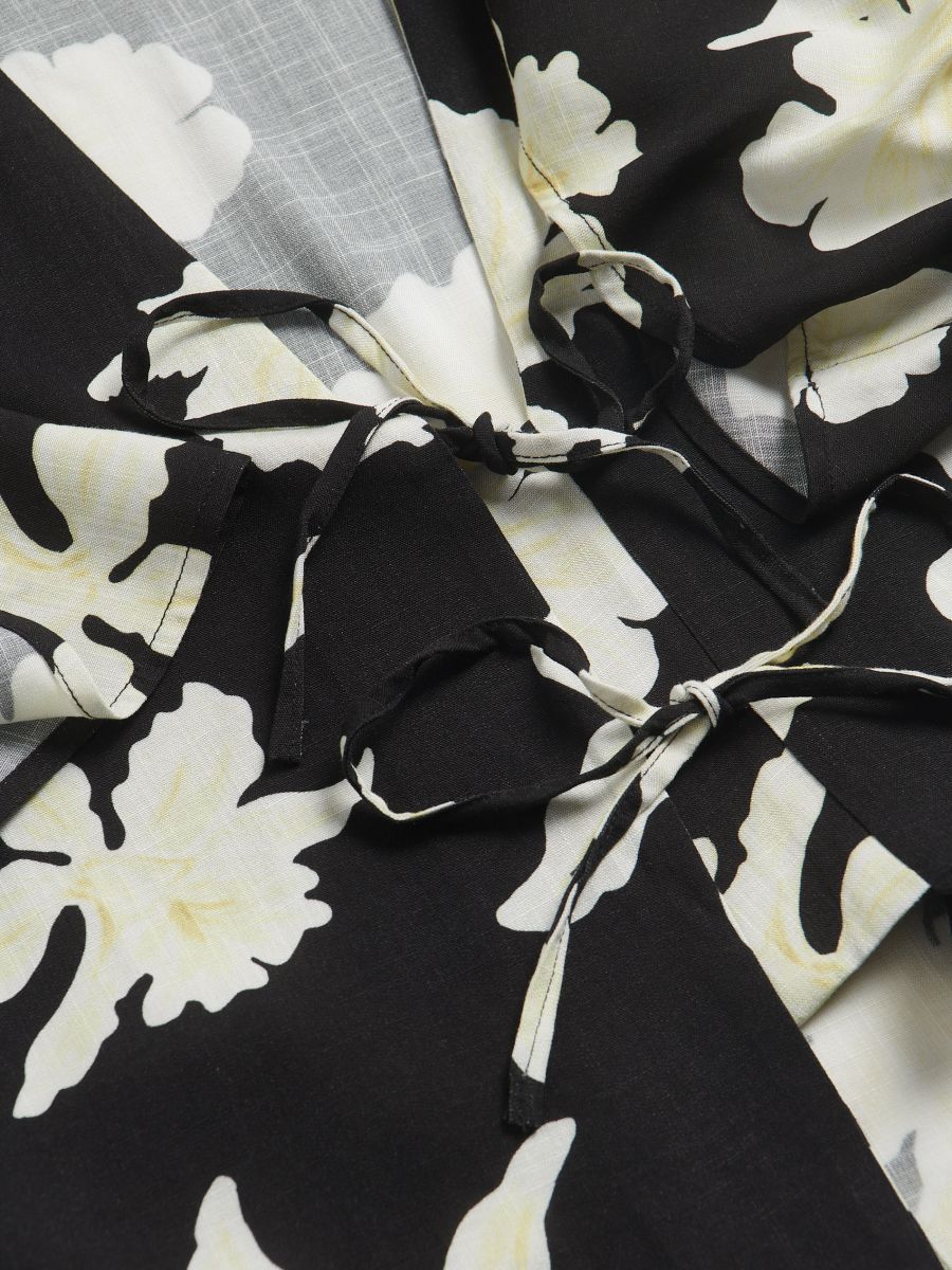Bluse mit Bindedetail - bunt - RESERVED - 6