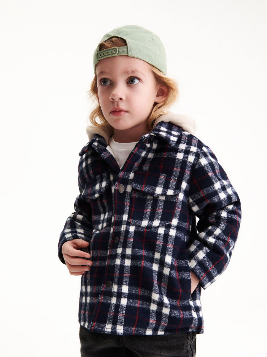 Insulated jacket with hood - navy - RESERVED - 4
