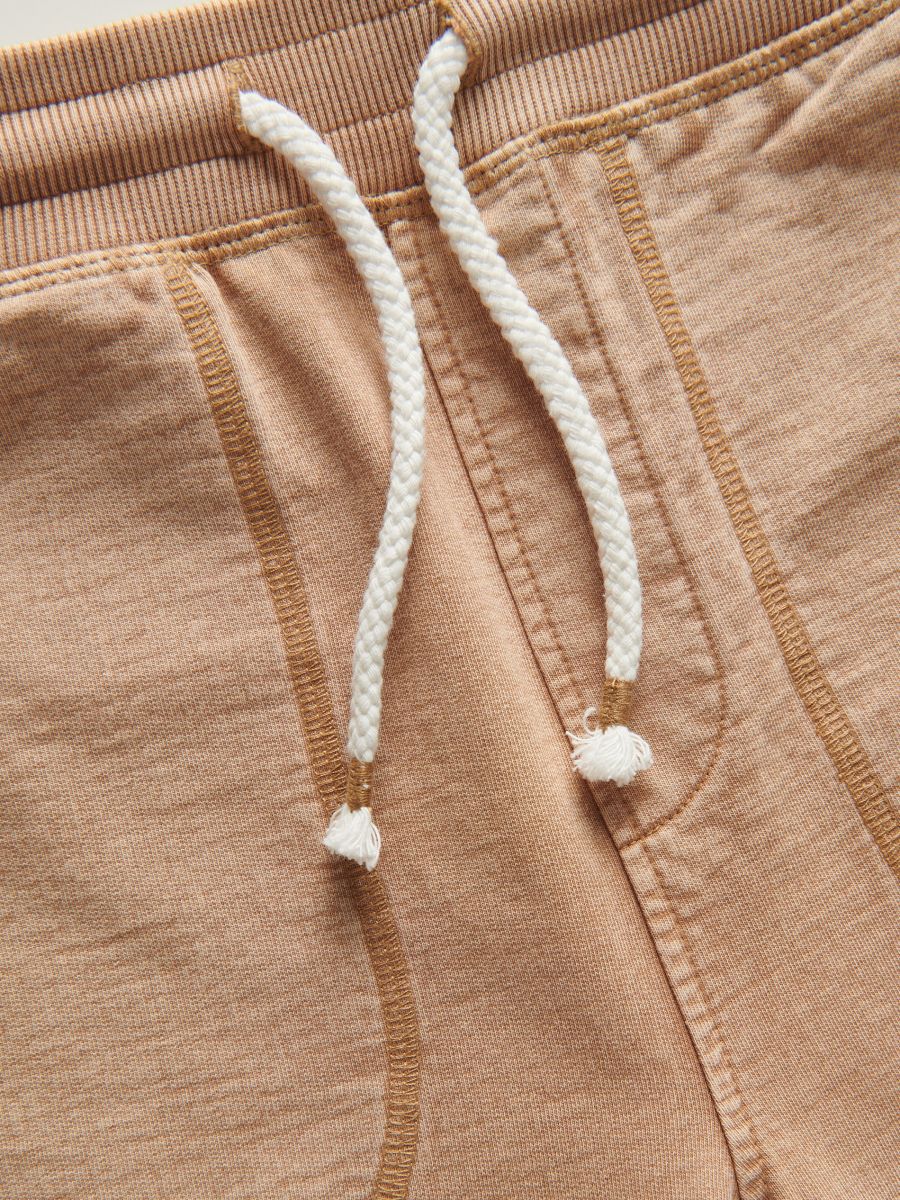 Sweatpants with wash effect - beige - RESERVED - 4
