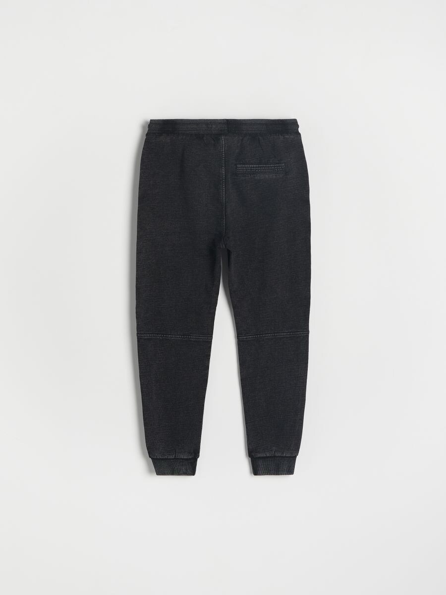 Sweatpants with wash effect - black - RESERVED - 4