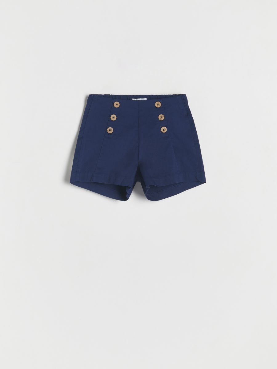 Buttoned shorts - navy - RESERVED - 2