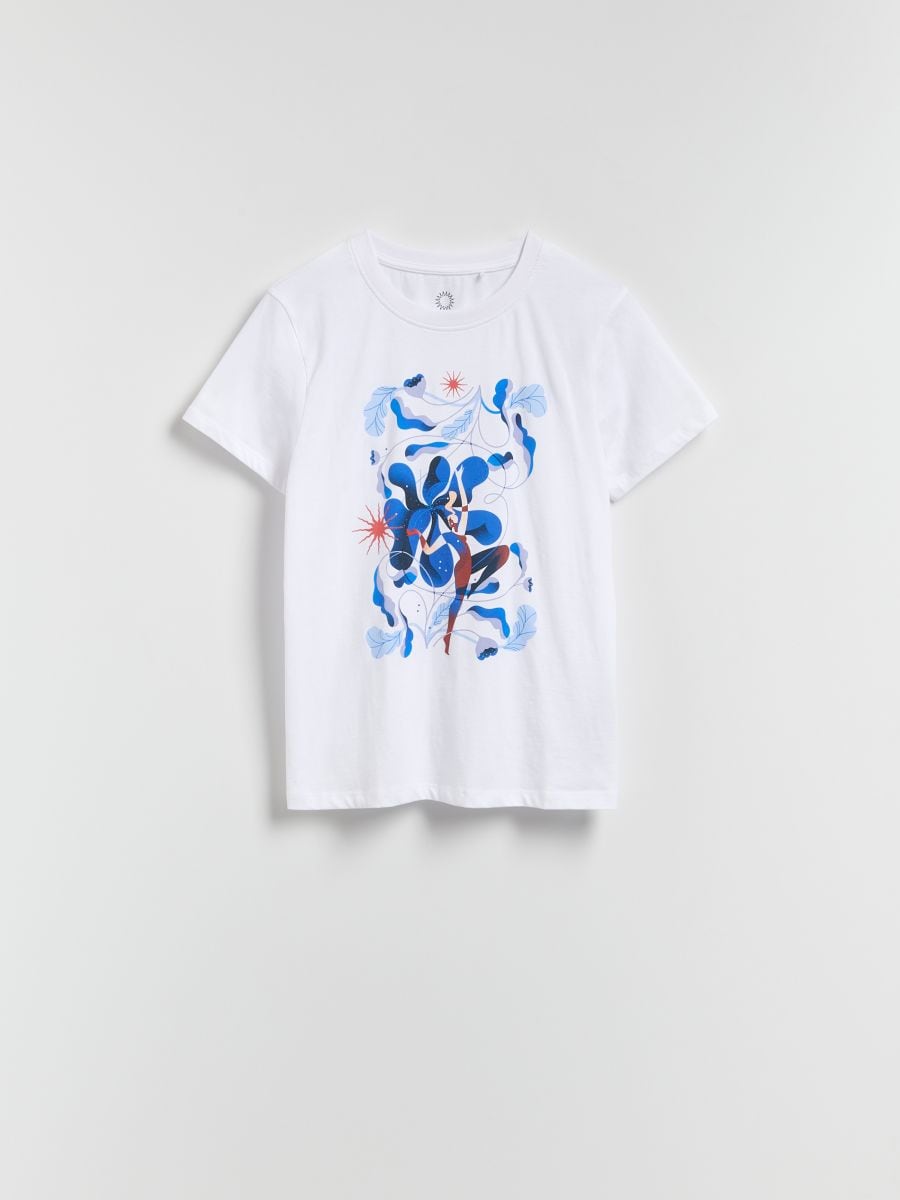 T-shirt with print - white - RESERVED