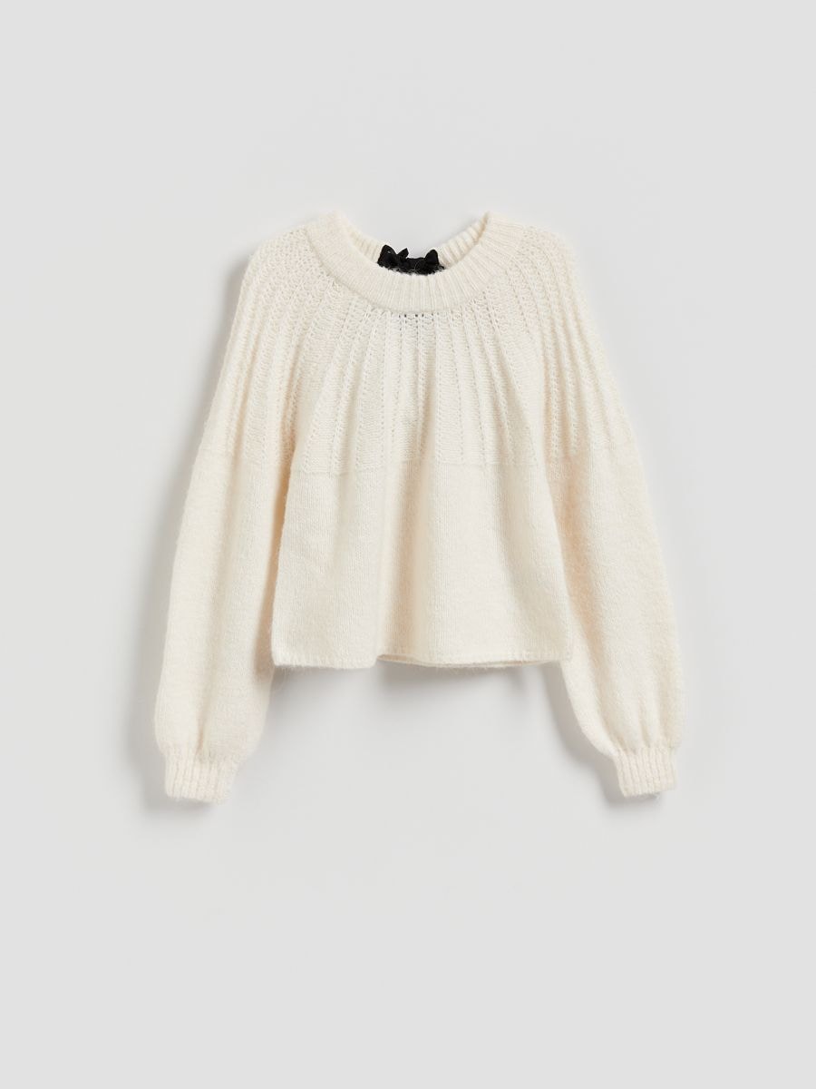 LADIES` SWEATER - krem - RESERVED