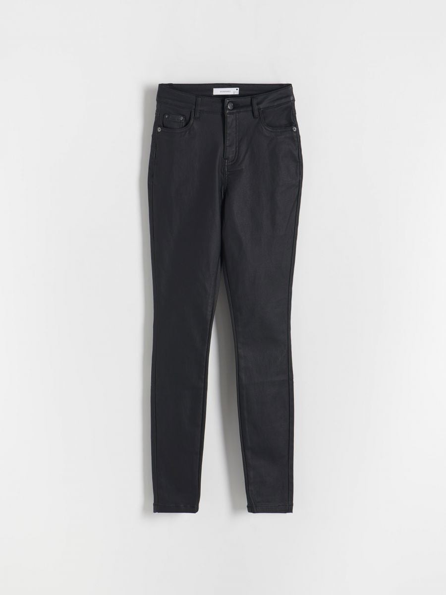 Waxed push up trousers - black - RESERVED - 4