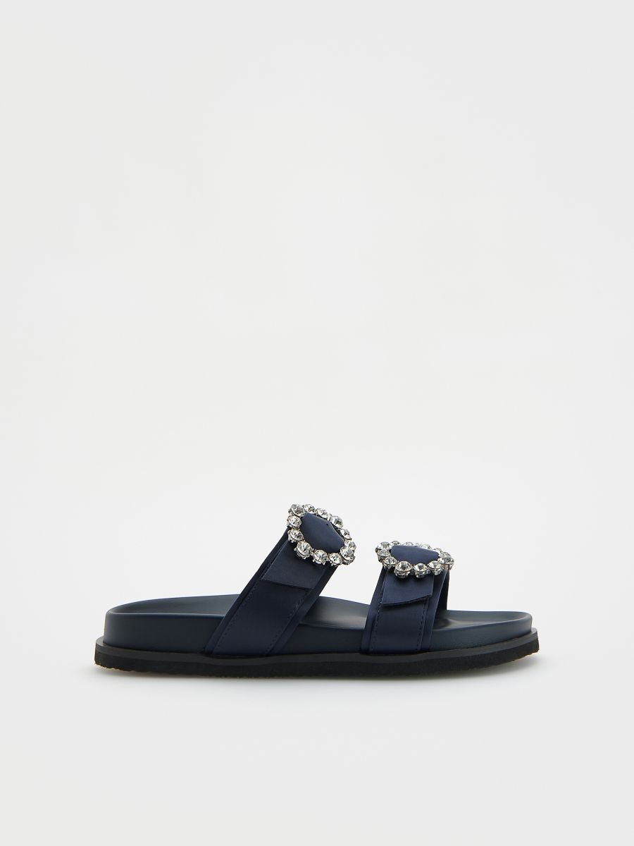 Sliders with buckles - navy - RESERVED - 2