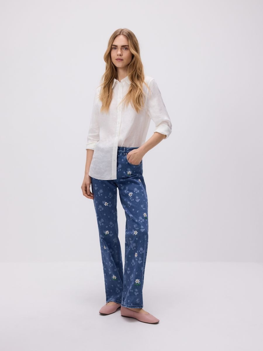 LADIES` JEANS TROUSERS - multicolor - RESERVED - 3