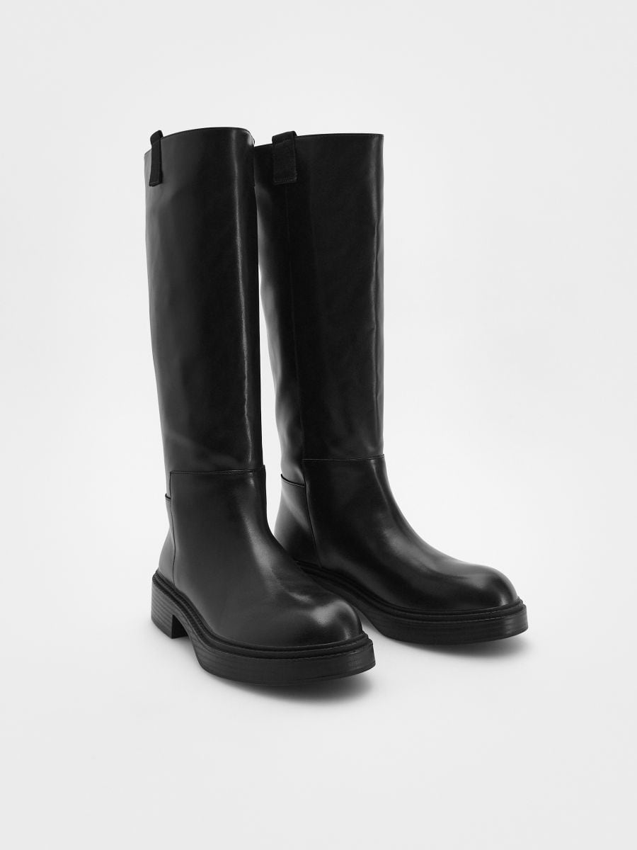 Kunstlederschuhe - schwarz - RESERVED - 2
