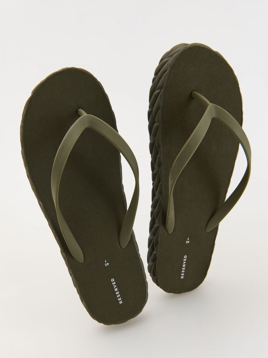 Flip flops - olive - RESERVED - 2