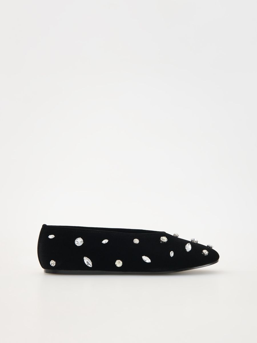Ballet flats with decorative studs - black - RESERVED - 2