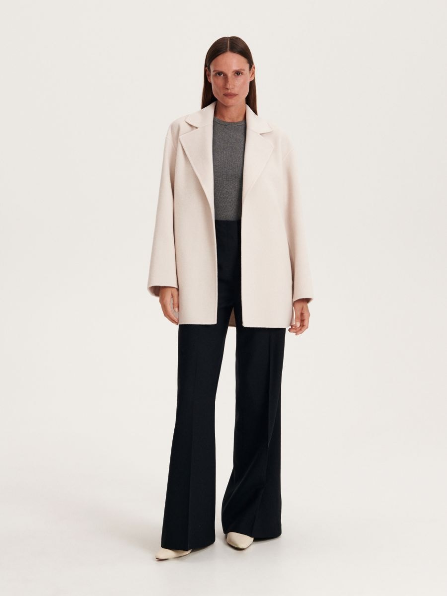 Wool coat - cream - RESERVED - 5