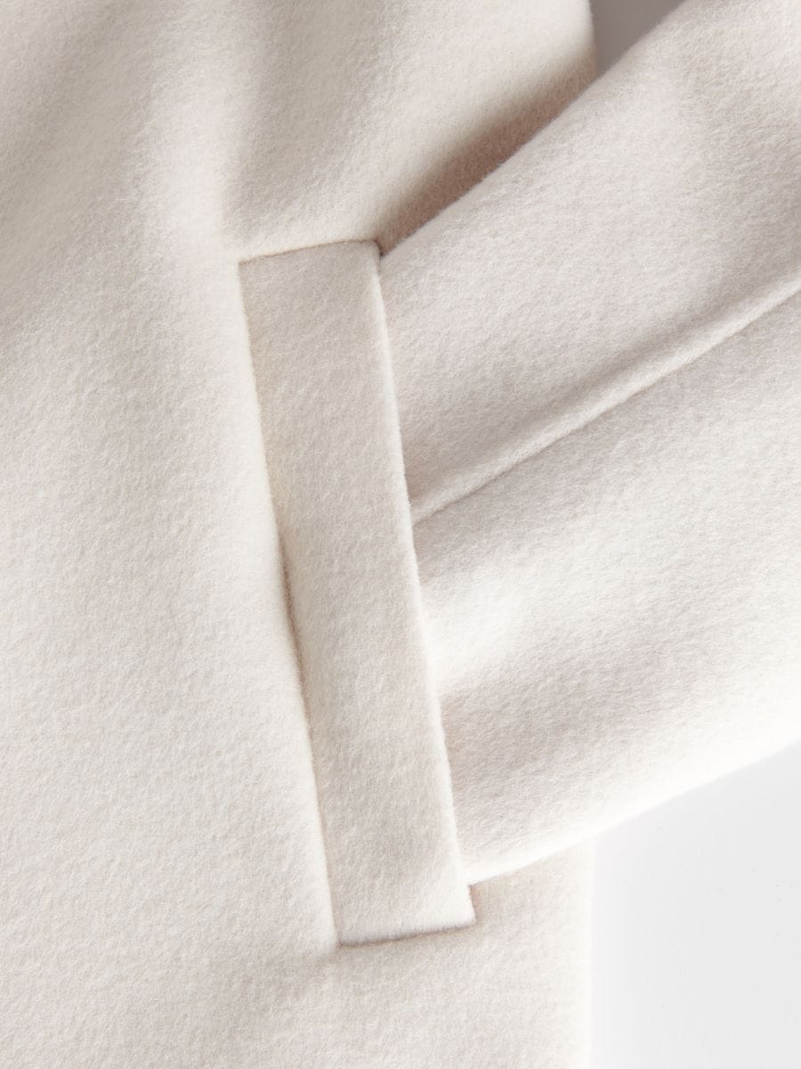 Wool coat - cream - RESERVED - 2