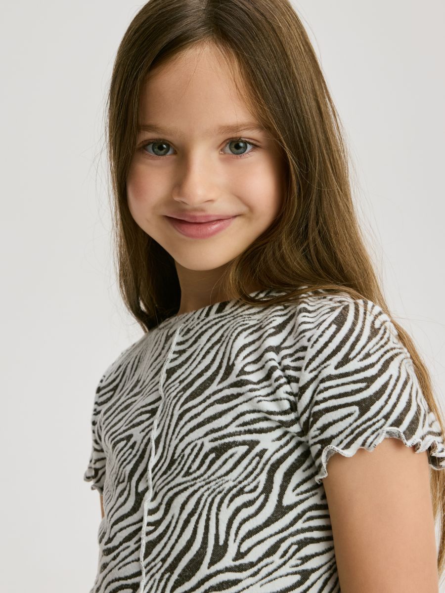 Блуза с анималистични мотиви - многоцветен - RESERVED