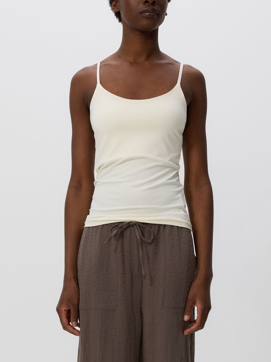LADIES` SINGLET - ΚΡΕΜ - RESERVED - 4