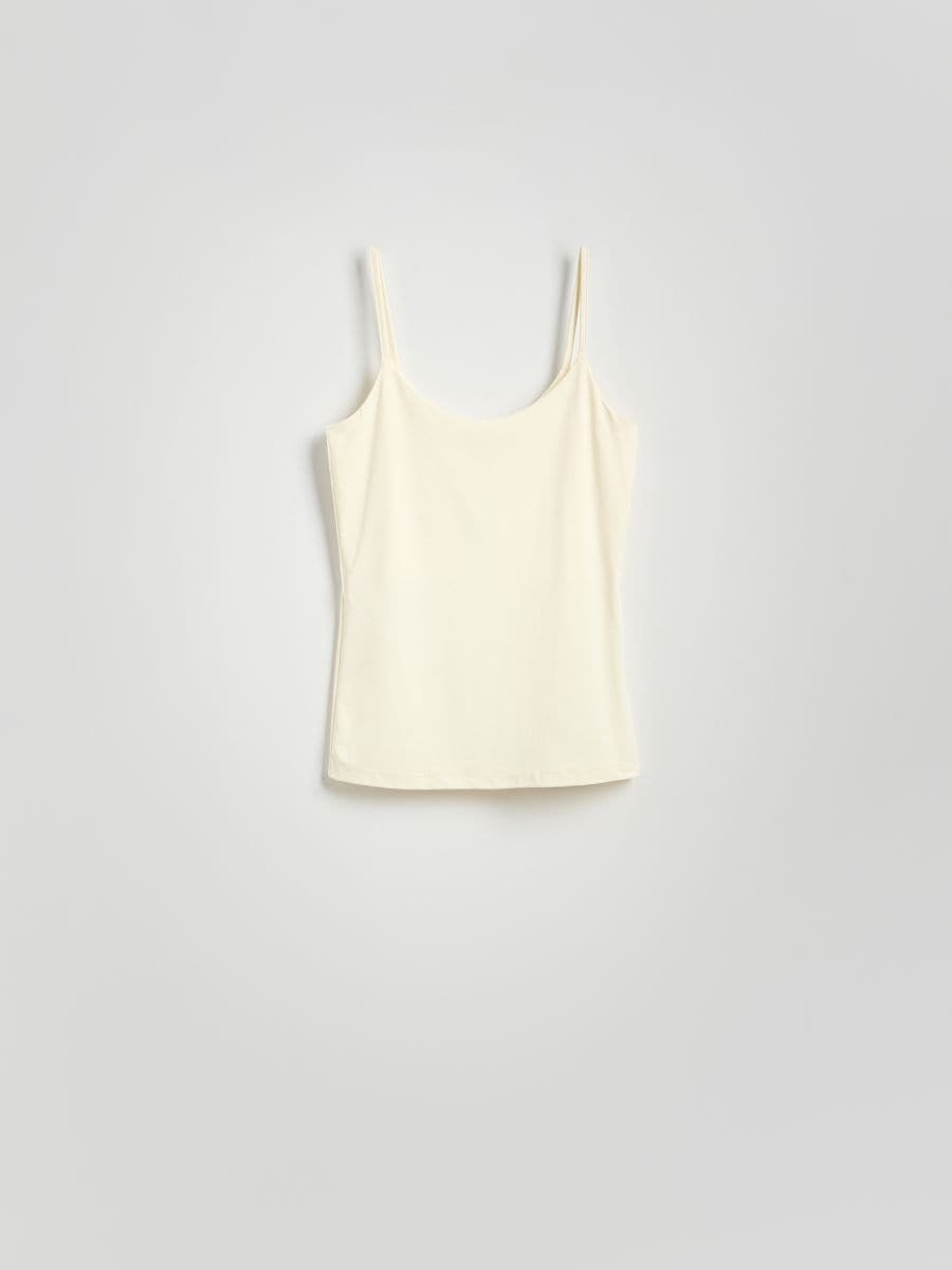 LADIES` SINGLET - ΚΡΕΜ - RESERVED - 5