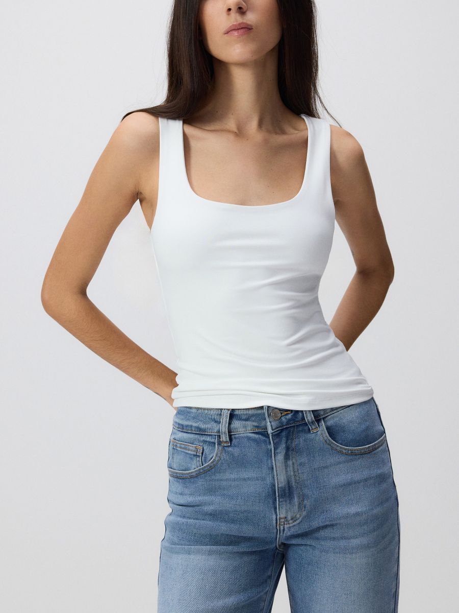 Plain top - white - RESERVED - 3