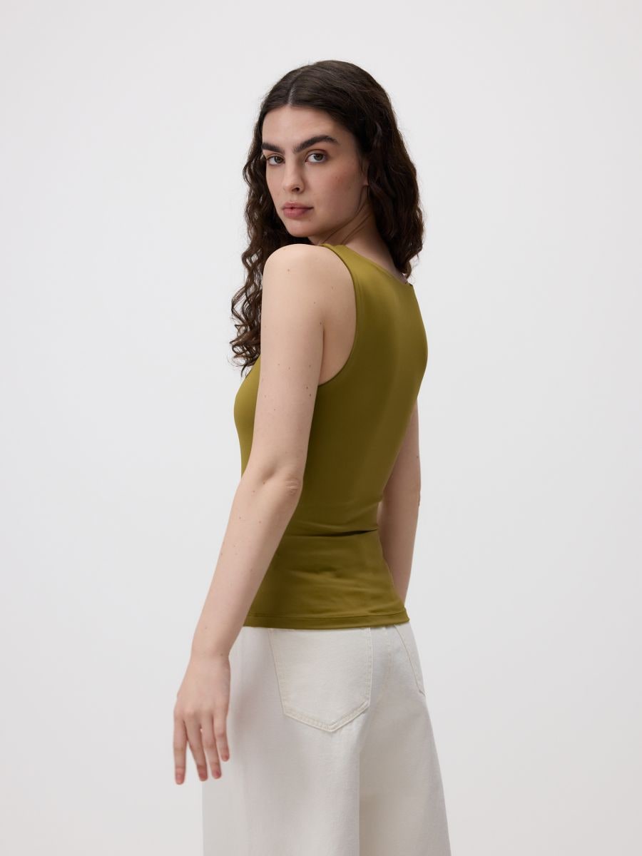 Plain top - yellow green - RESERVED - 4
