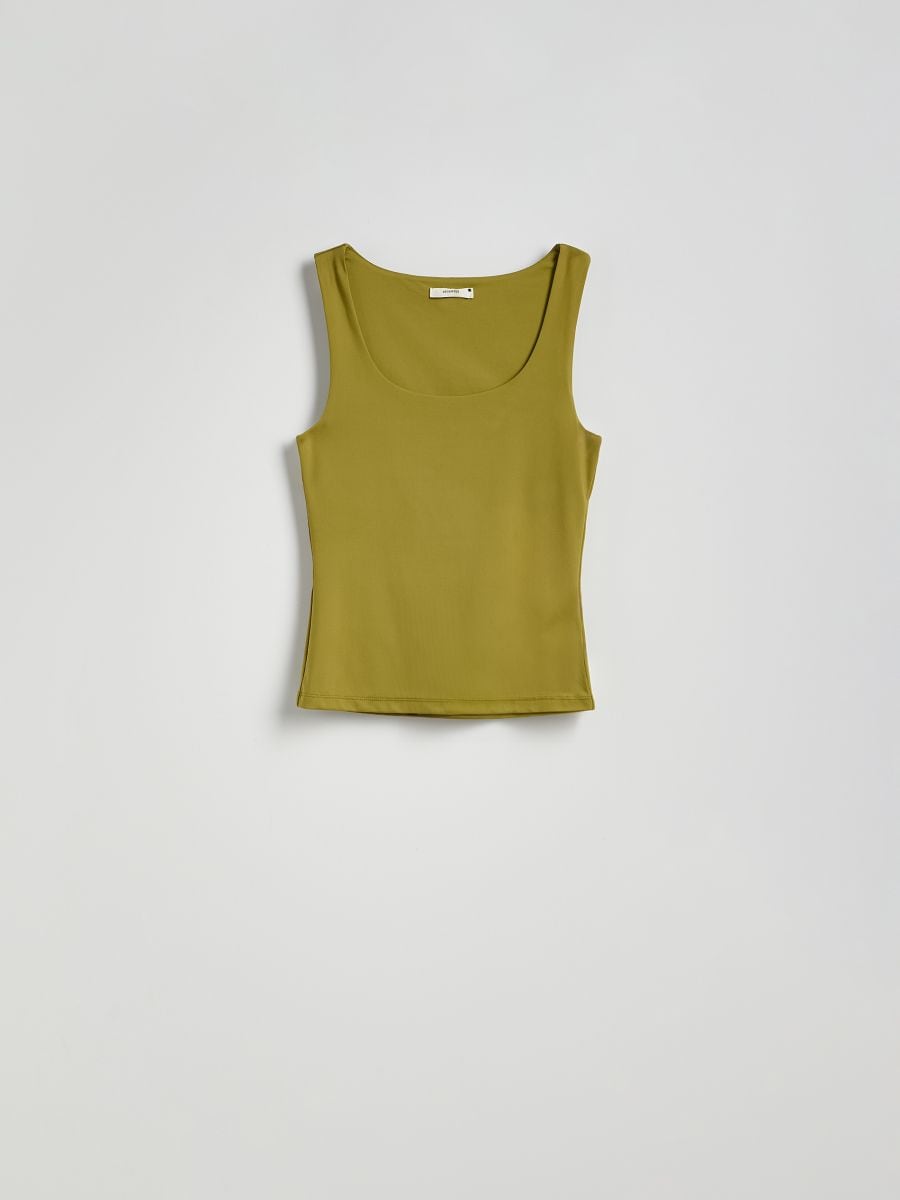 Plain top - yellow green - RESERVED - 5