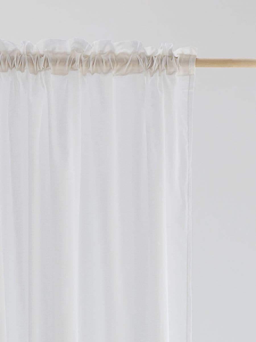 Tenda in misto cotone con nastro Colore bianco - RESERVED - 5014U-00X