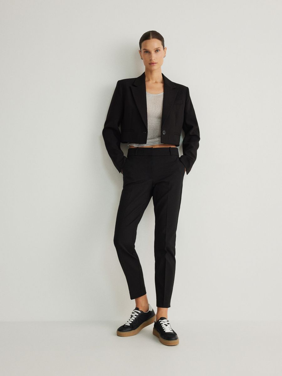 LADIES` TROUSERS - crno - RESERVED