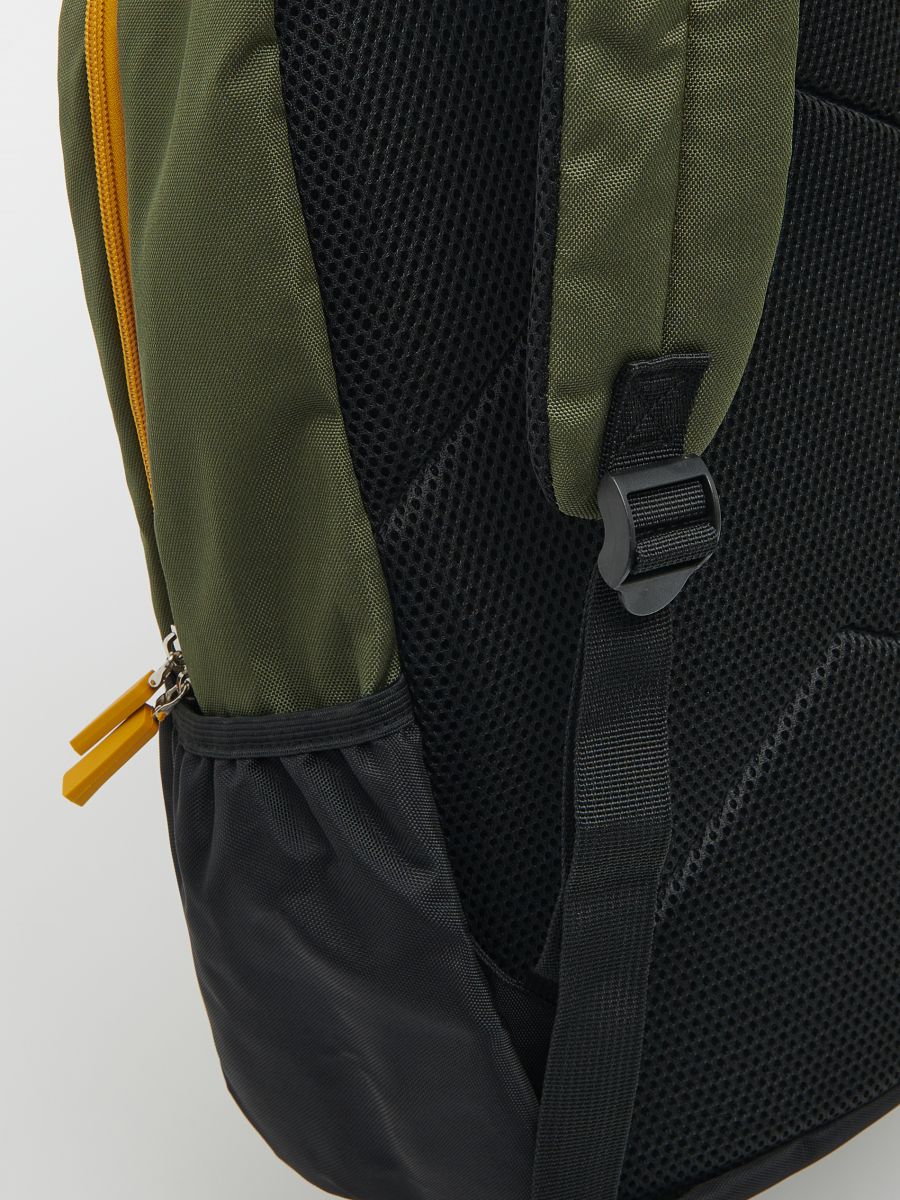 Multicoloured backpack - light olive - RESERVED - 4