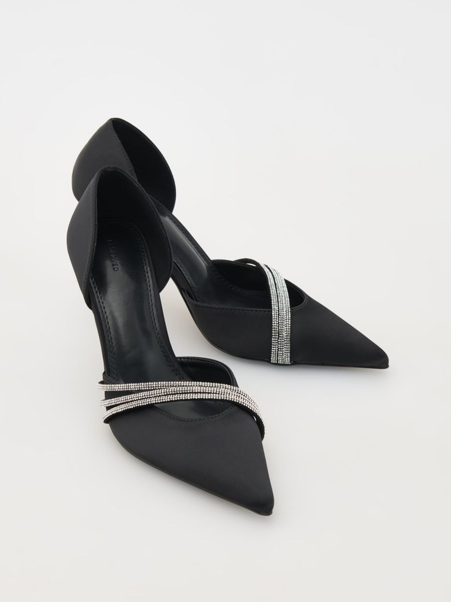 Décolleté con cinturini decorative - nero - RESERVED - 2