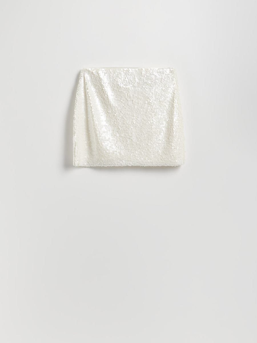 Jupe à sequins - crème - RESERVED - 6