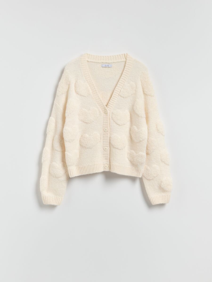 LADIES` SWEATER - nude - RESERVED