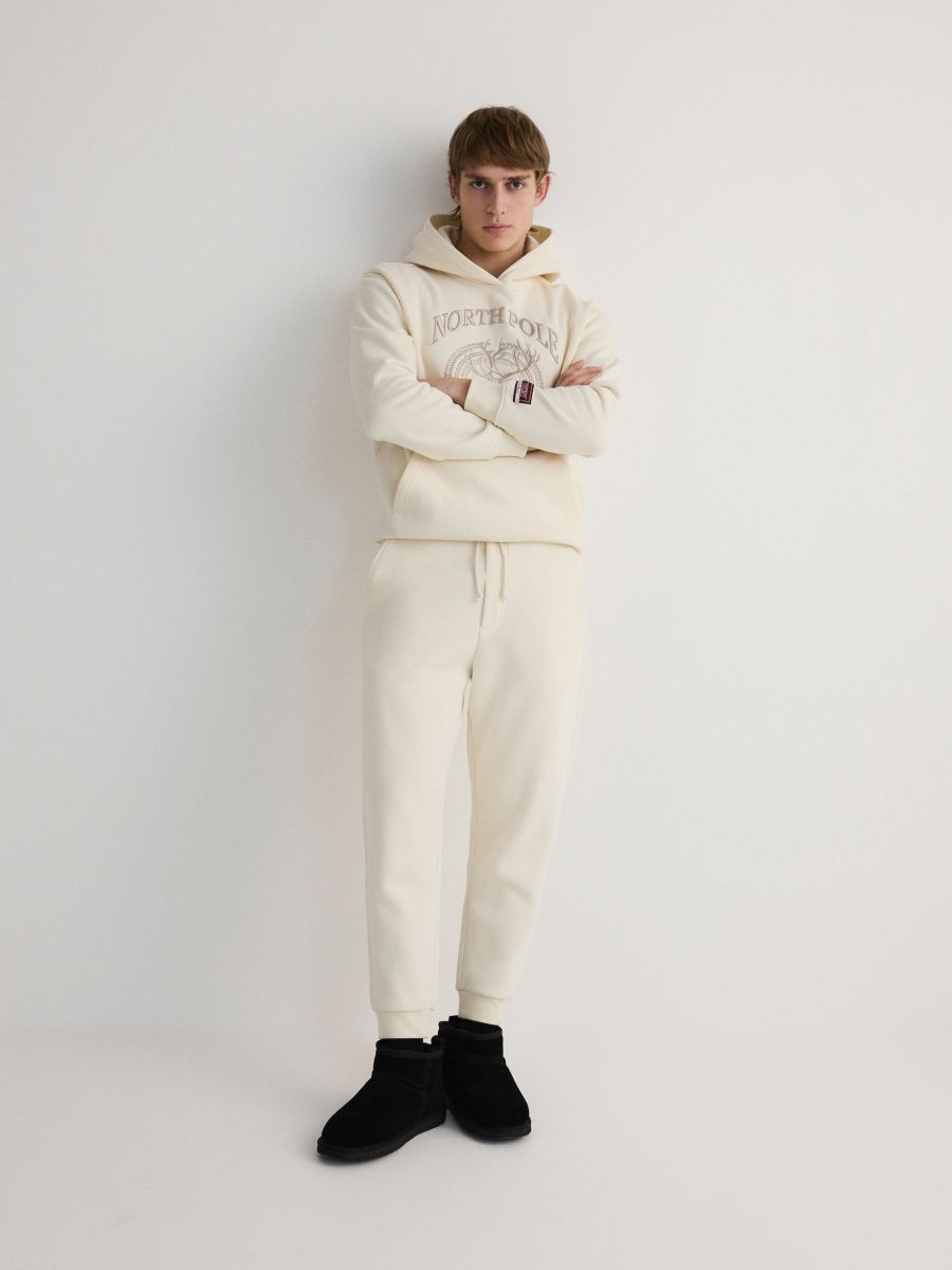 Jogger sweatpants Color cream RESERVED 503BK 01X