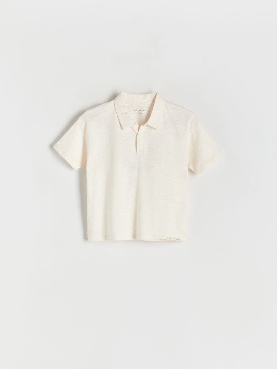 Polo shirt - nude - RESERVED