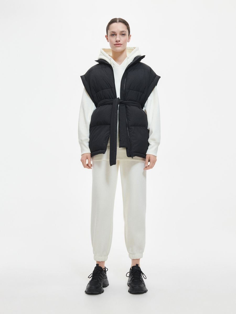 Longline oversized hoodie - cream - RESERVED - 2