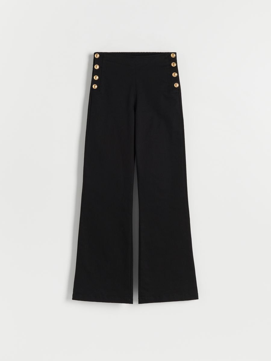 Trousers with ornament buttons - black - RESERVED - 6
