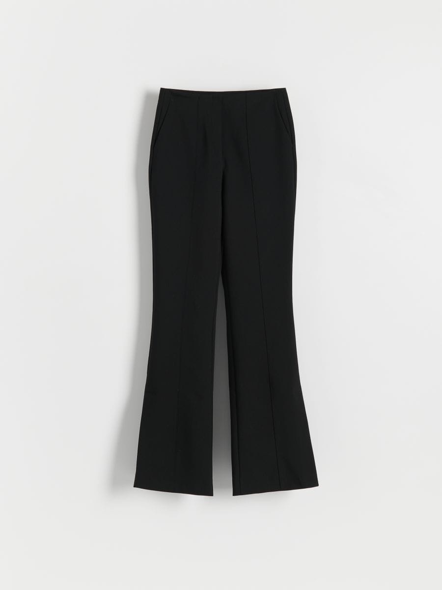 Flare trousers with stitching - black - RESERVED - 3