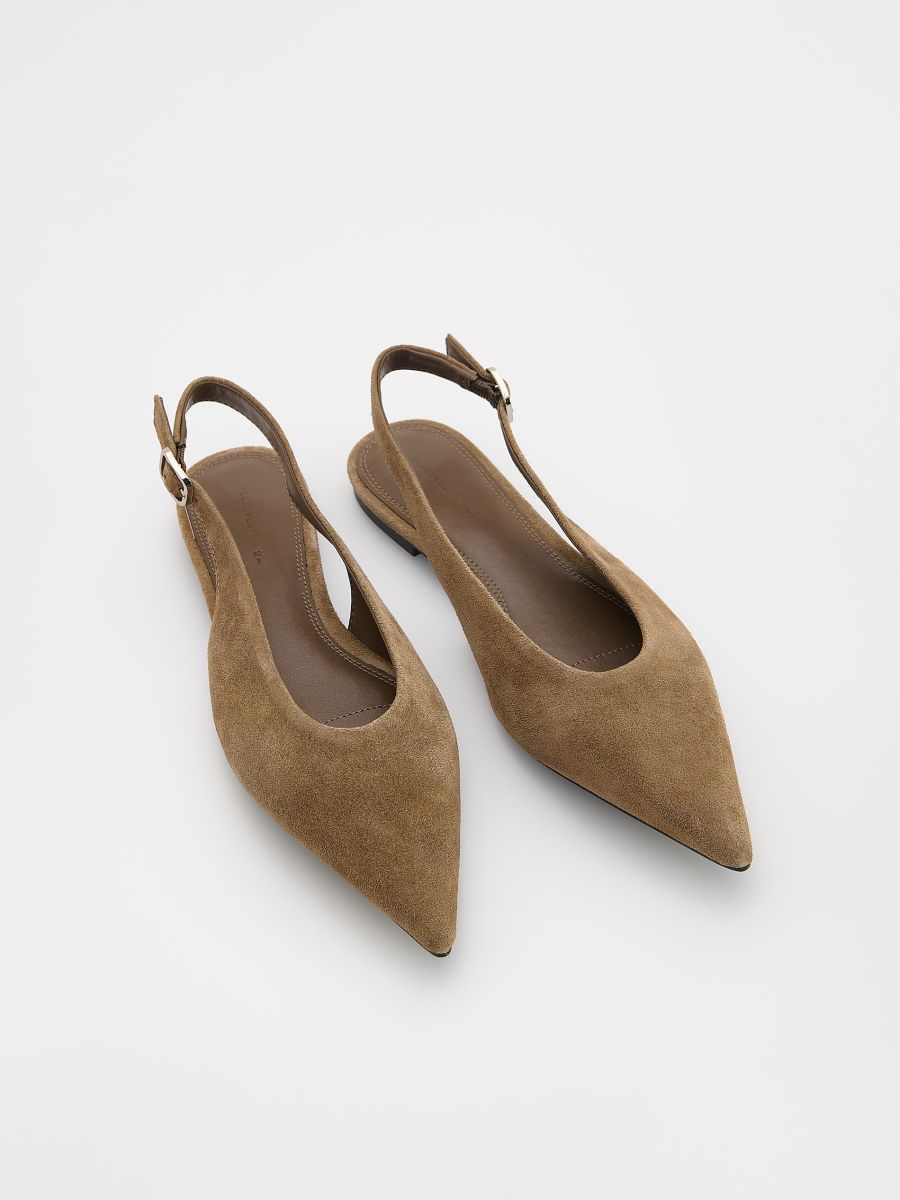 LADIES` BALLERINAS - beige - RESERVED - 2