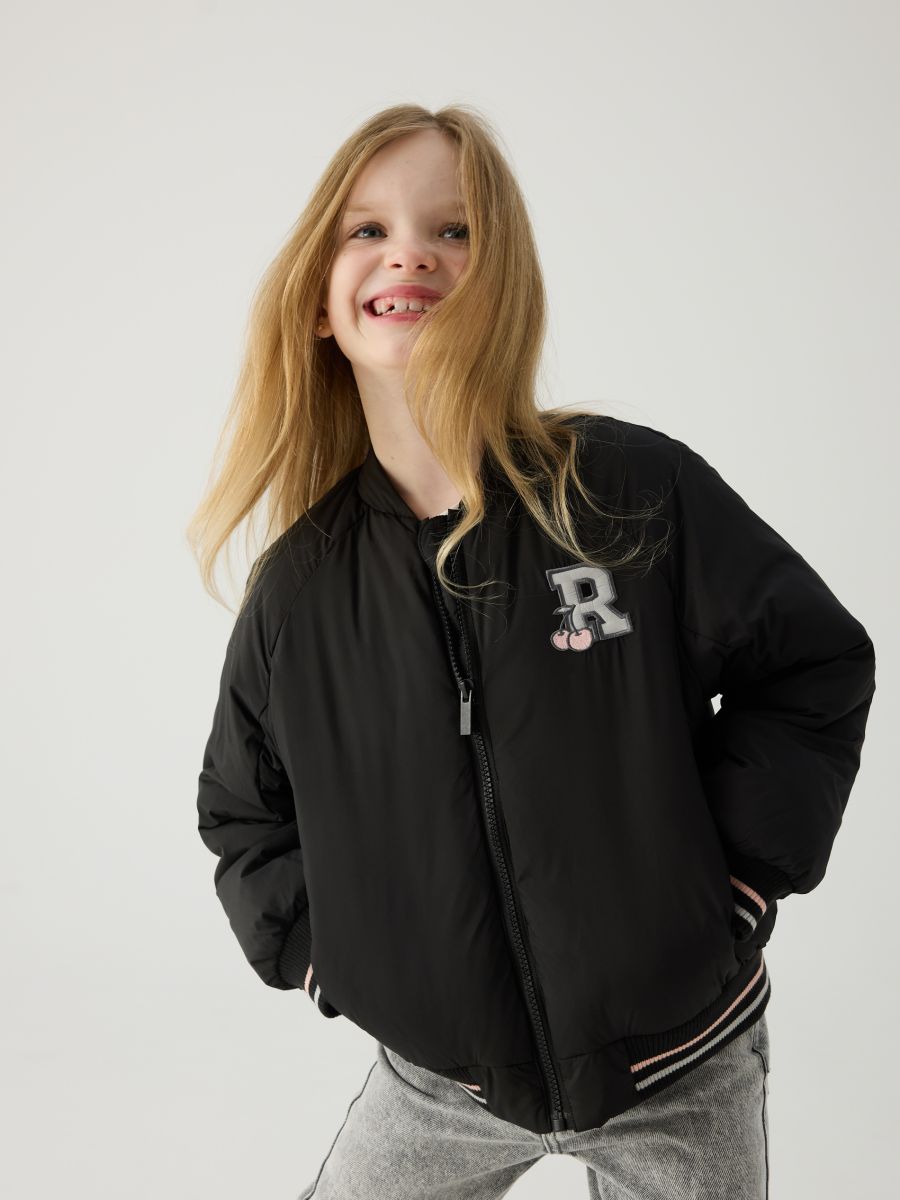 GIRLS` OUTER JACKET - crno - RESERVED