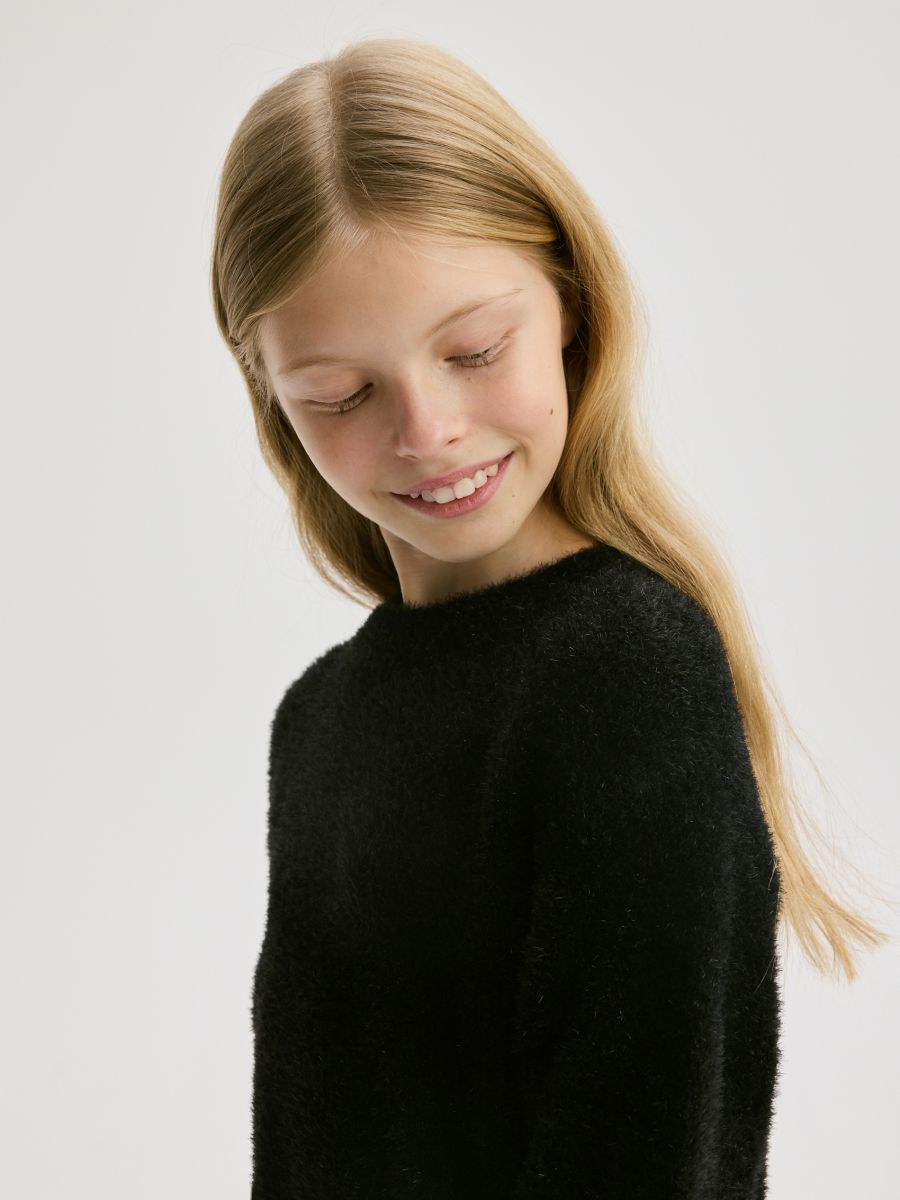 Shiny thread jumper - black - RESERVED - 4