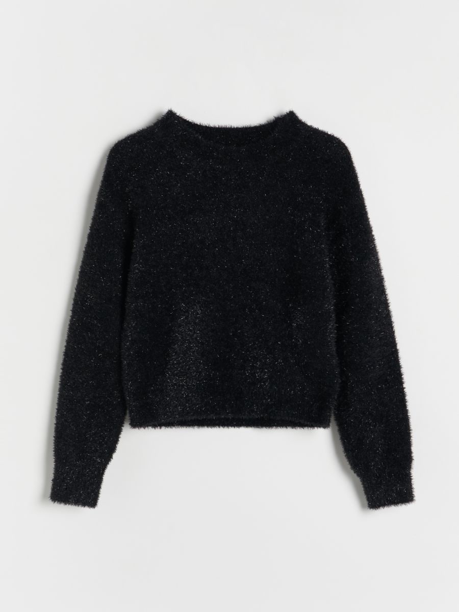 Shiny thread jumper - black - RESERVED - 2