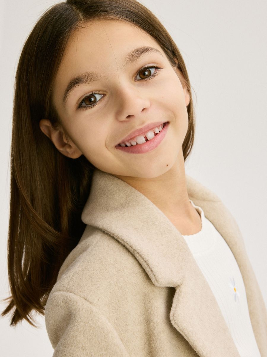 Plain coat - beige - RESERVED - 5