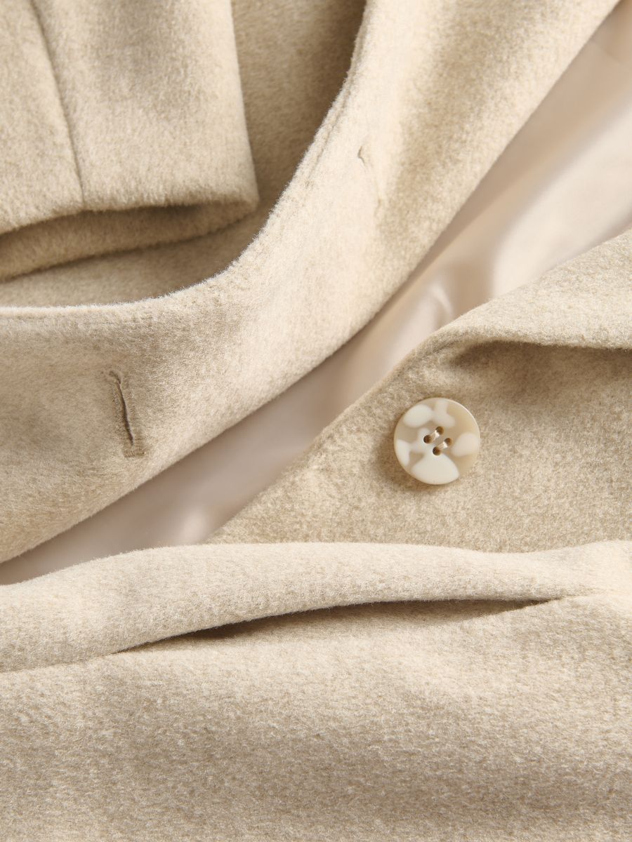 Plain coat - beige - RESERVED - 3
