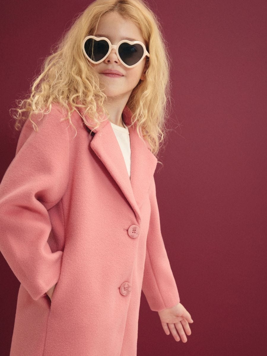 Plain coat - coral - RESERVED - 2