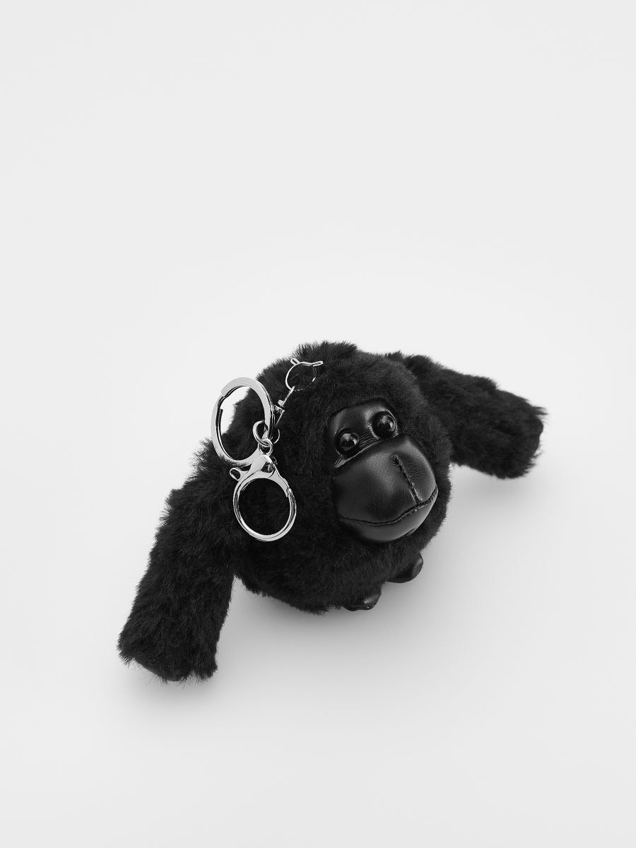 Furry gorilla keychain - black - RESERVED - 2