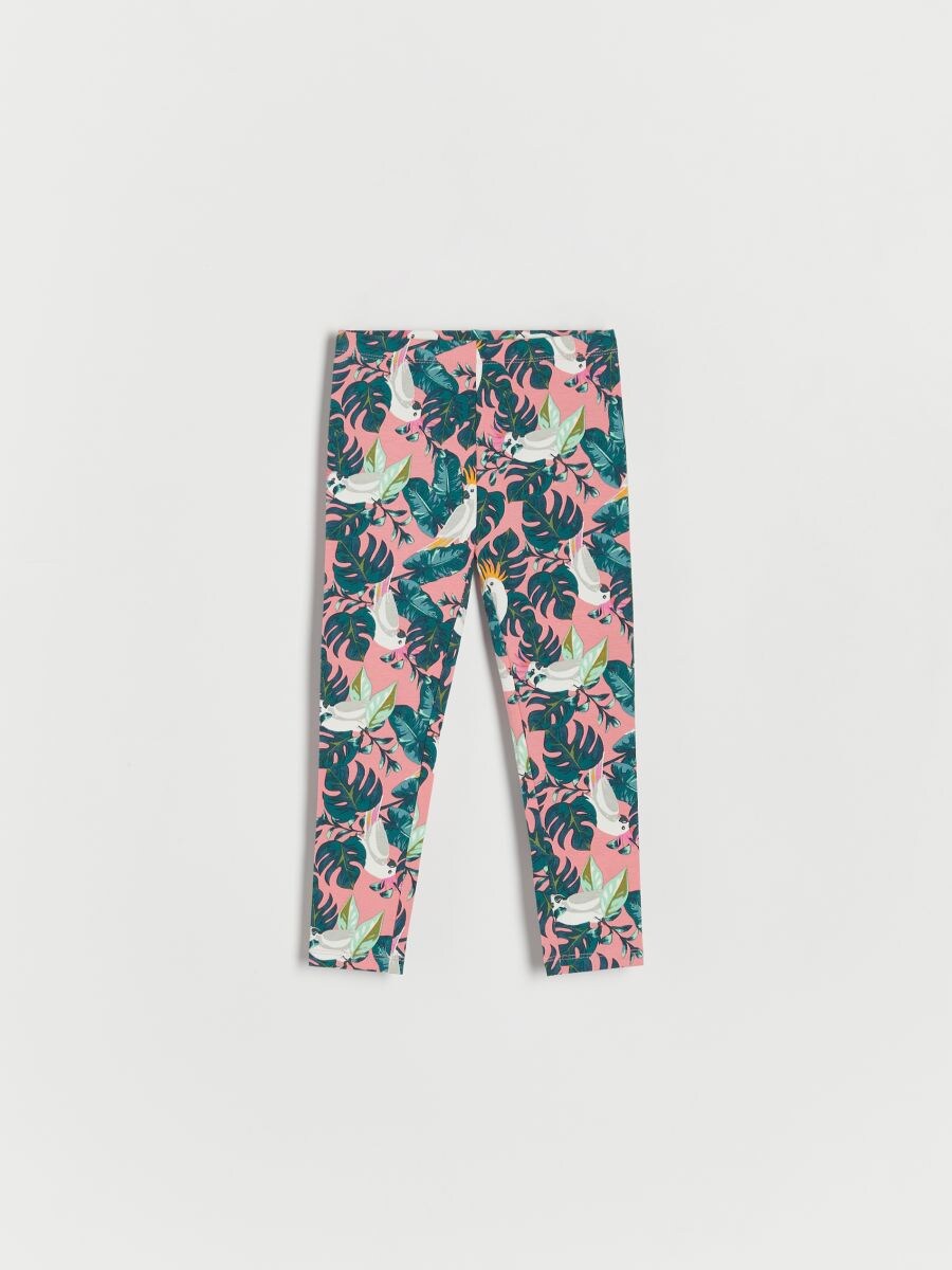 Legging en coton majoritaire à motifs - Multicolore - RESERVED - 3