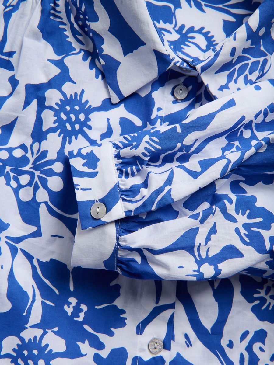 Mini-robe à motif - Bleu - RESERVED - 3