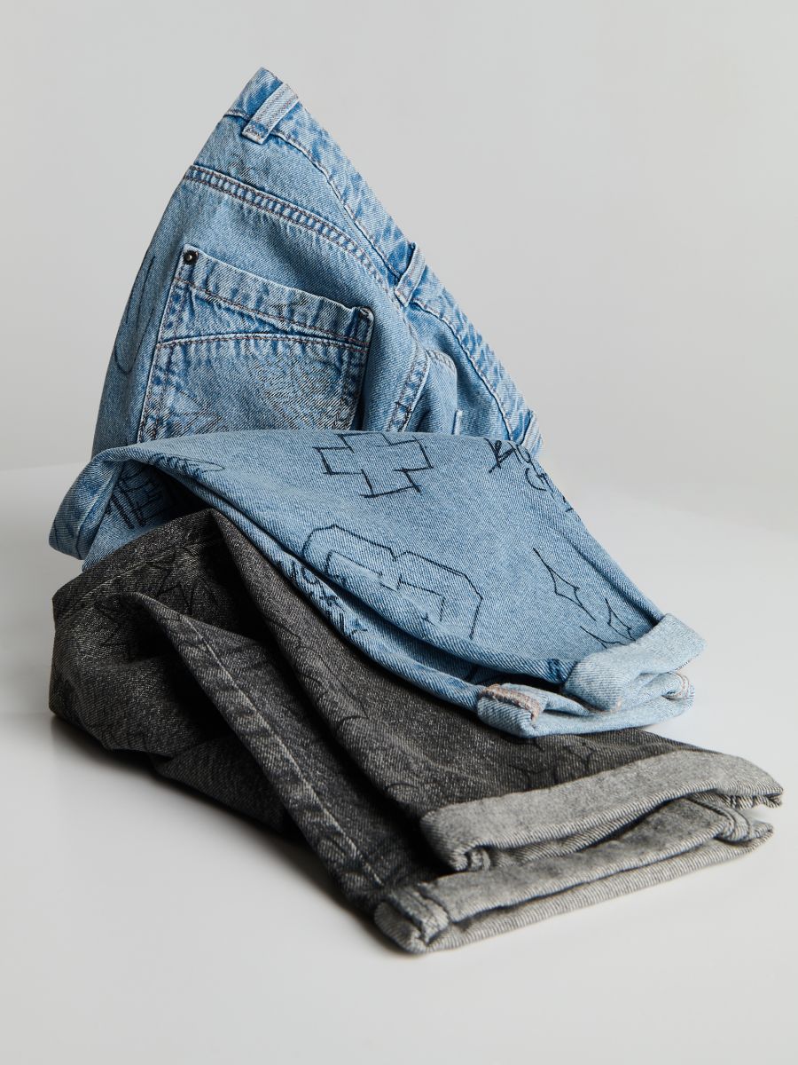 BOYS` JEANS TROUSERS - GRÅ - RESERVED