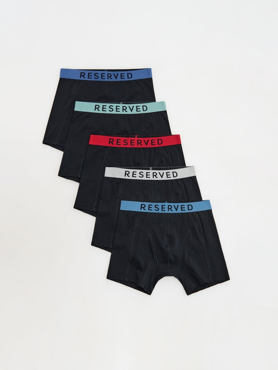 Long boxers 5 pack - black - RESERVED